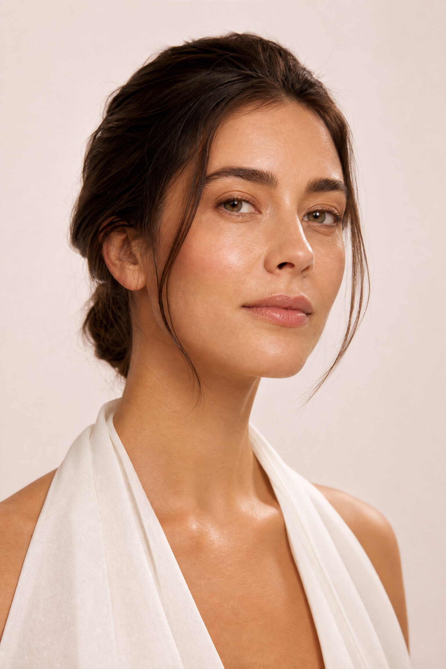 Considered portrait illustrating hyperhidrosis (excessive sweating) — a medical concern assessed and treated at Facial Sculpting London