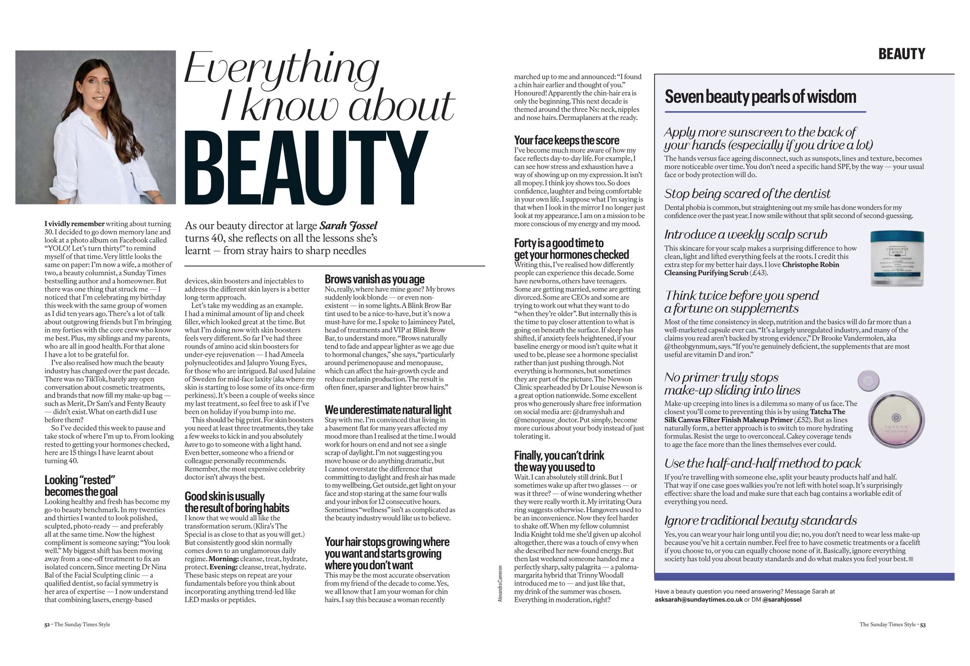 Dr Nina & Facial Sculpting in The Sunday Times Style — The Sunday Times Style feature